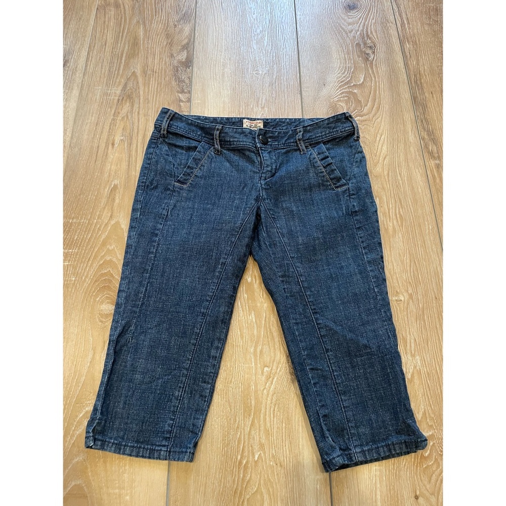 Free People Long Denim Short